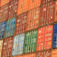 container 40ft shipping yard